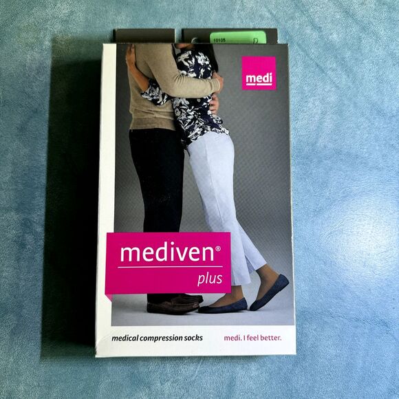 Mediven 10105 Plus Calf High 20-30 Beige Size V, Medical Compression Open Toe - Picture 1 of 4